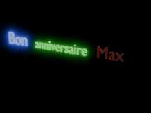 6 DÉCEMBRE : BON ANNIVERSAIRE MAX